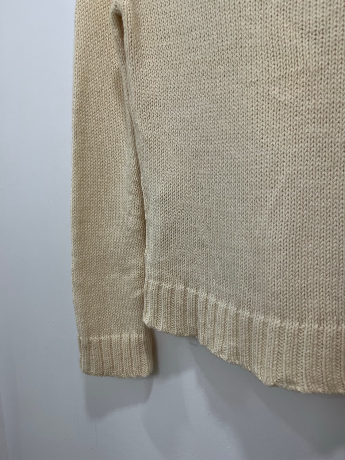 일본 빈티지 갸루 화이트 퍼 니트 가디건 상품이미지8