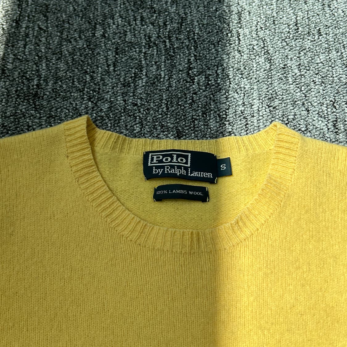 폴로 랄프로렌 옐로우 램스울 니트 상품이미지4