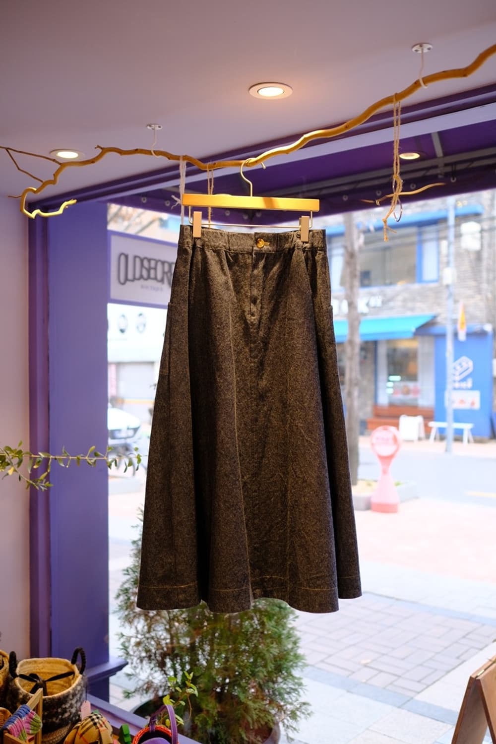 [J.P.N] 데님 롱스커트 상품이미지1