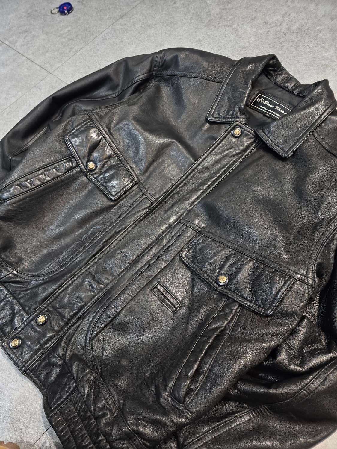 90's Sam Kwang 쉽레더 자켓 상품이미지6