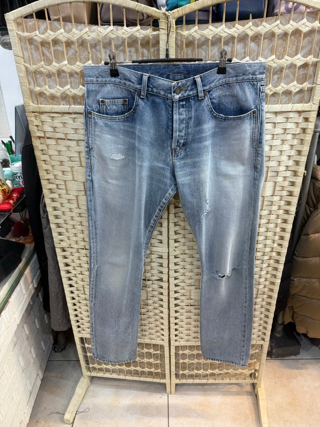 34-35 정품 생로랑 데님팬츠 팝니다 상품이미지1