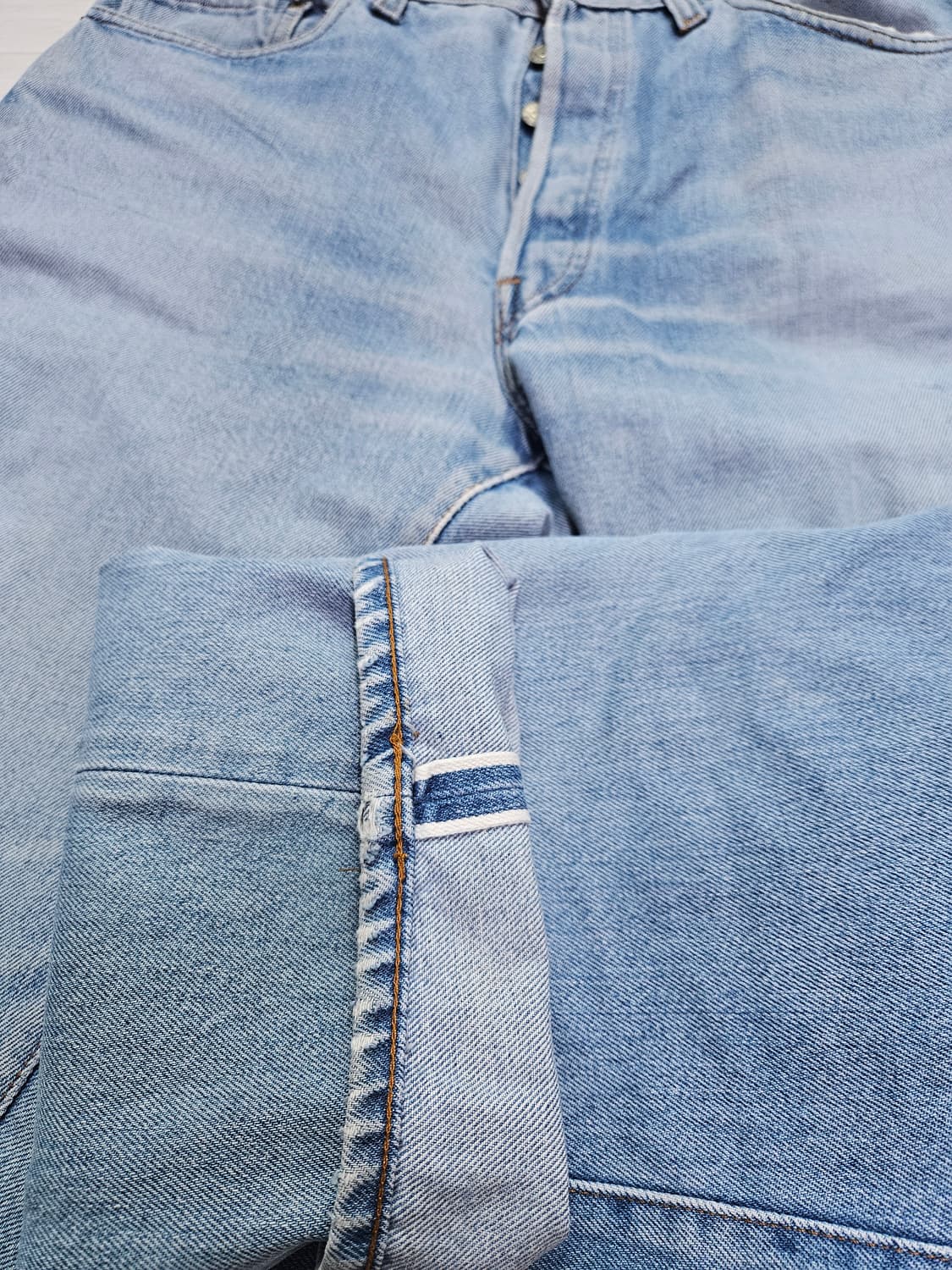 80s levis 501 redline 셀비지 (555 발렌시아 공장) 상품이미지4