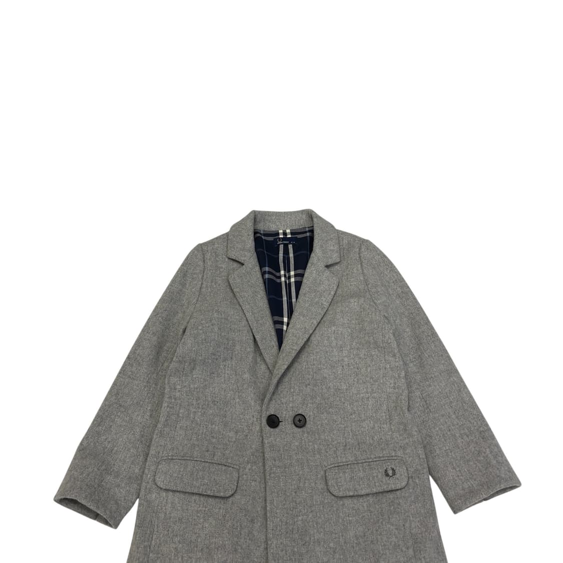 프레드페리 로고 롱 코트 상품이미지2