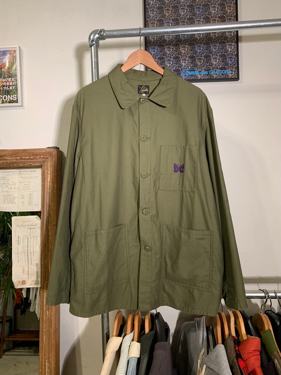 니들스 커버올 자켓 올리브 상품이미지1