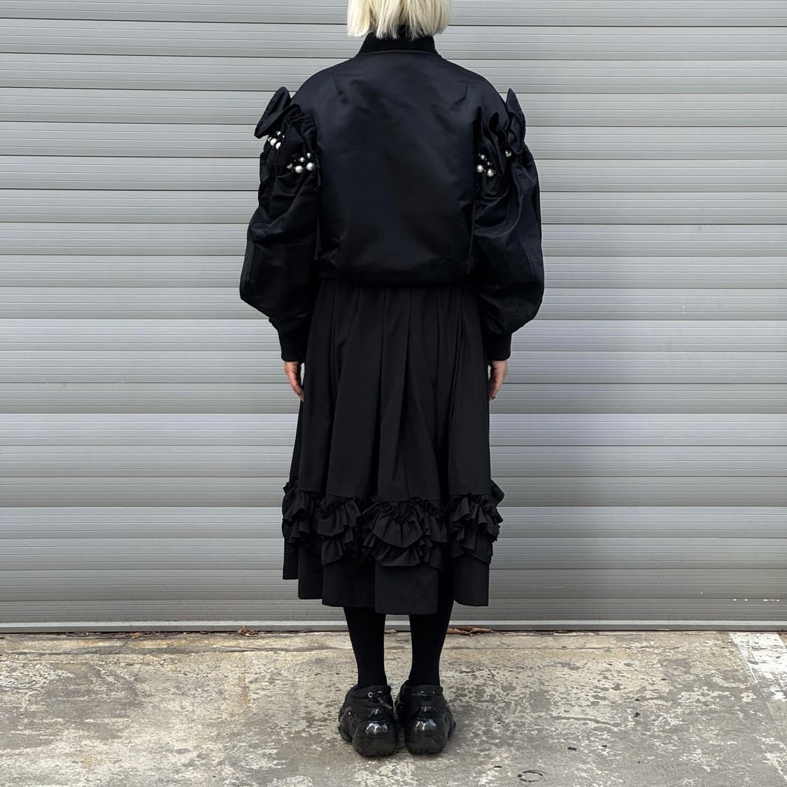 Pearl Bomber Black Jacket 상품이미지10