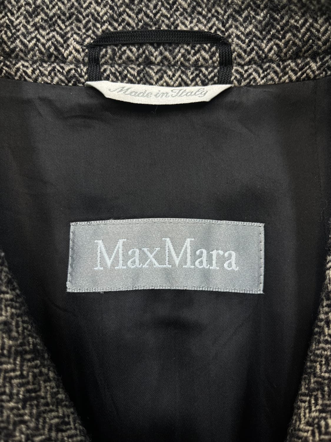 막스마라 헤링본 트윌 울 코트 상품이미지4