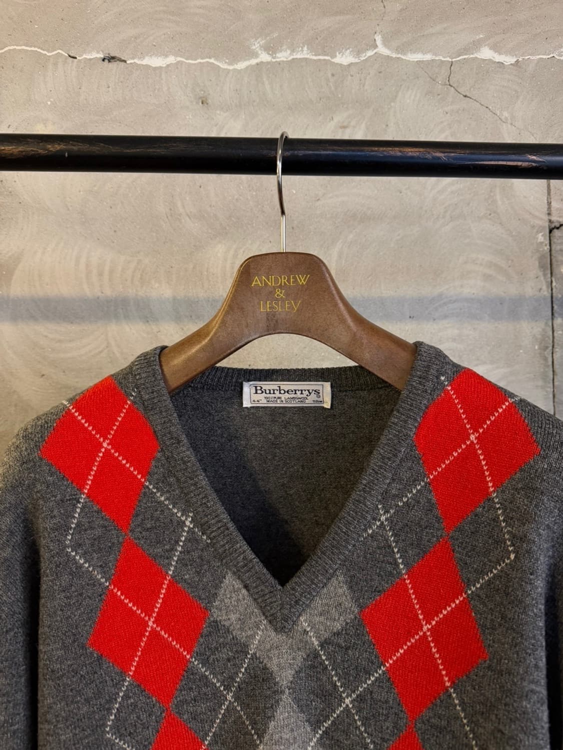 버버리 스코티쉬 아가일 니트 105 상품이미지8