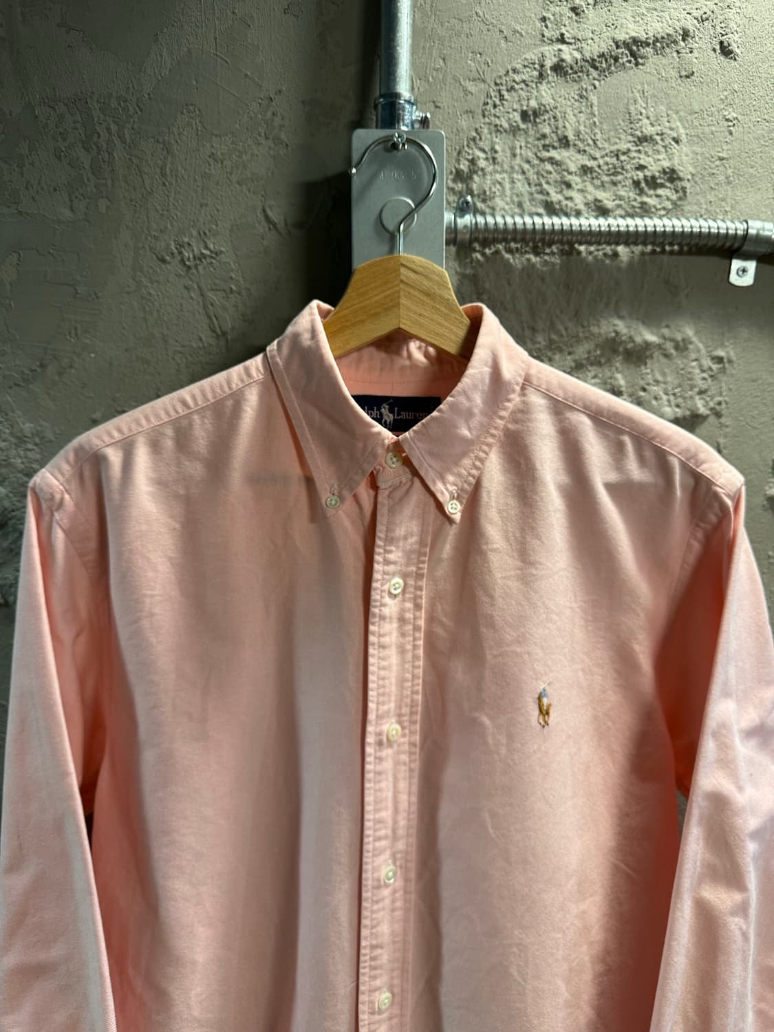 M 폴로 랄프로렌 POLO 클래식핏 옥스포드 버튼다운 셔츠 핑크 상품이미지4