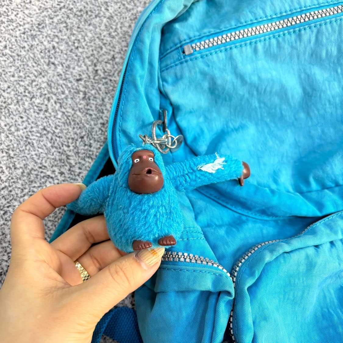 키플링 백팩 블루 0420J 상품이미지4