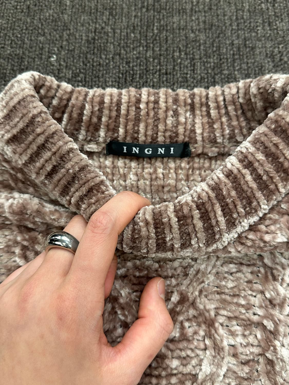 M)INGNI 빈티지 여성 케이블 니트 스웨터 상품이미지3