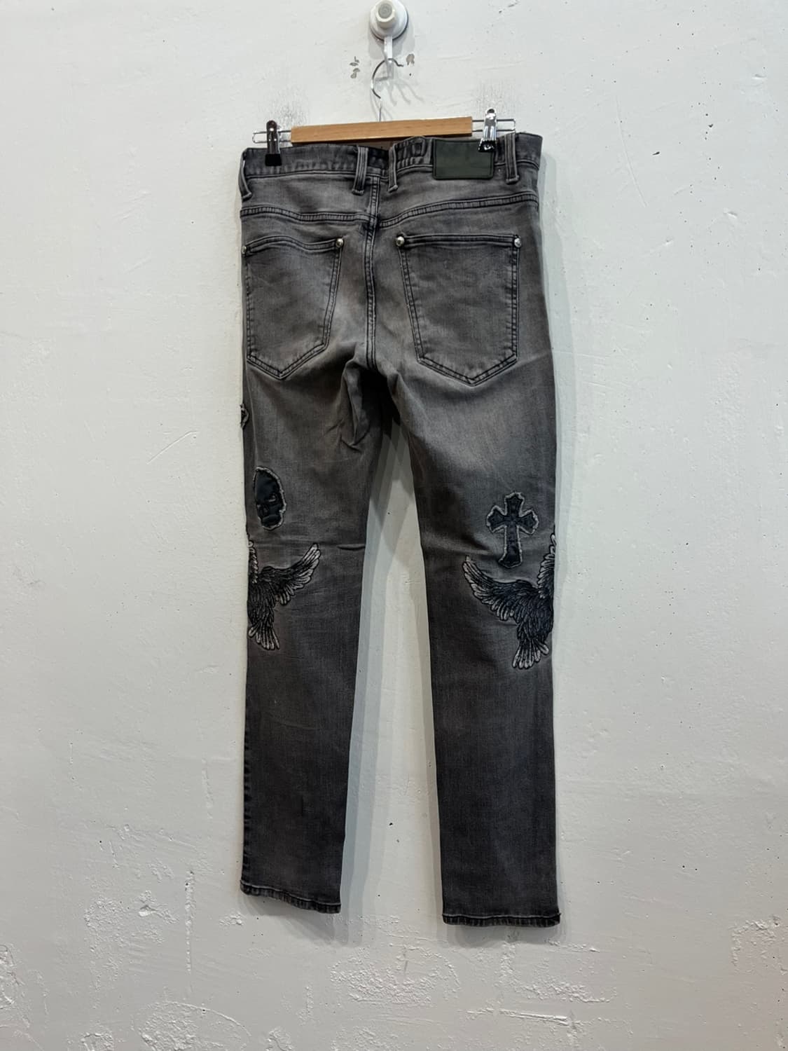 Cloud72 락펑크 락펑크 스컬 디스 데님팬츠 상품이미지2