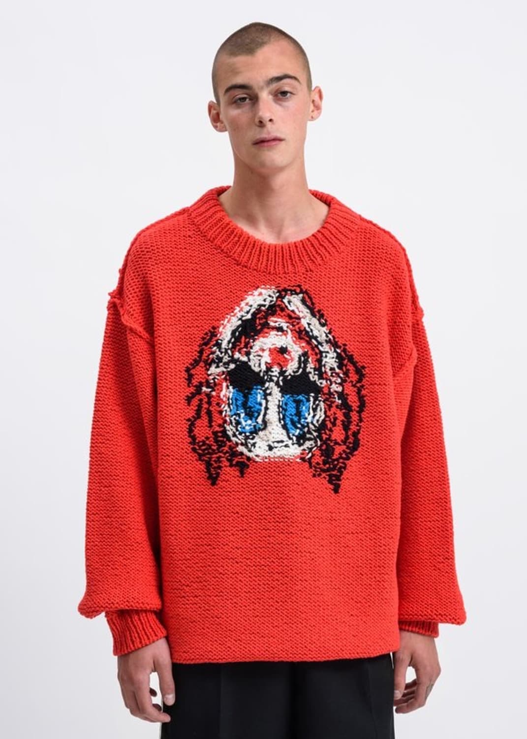 더블렛 FW19 조커 마스크 니트 스웨터 M 상품이미지2