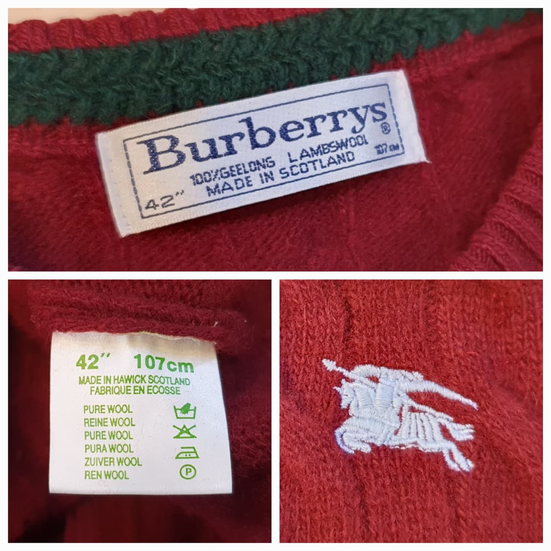 100.버버리 꽈배기 울니트(공용) 상품이미지6