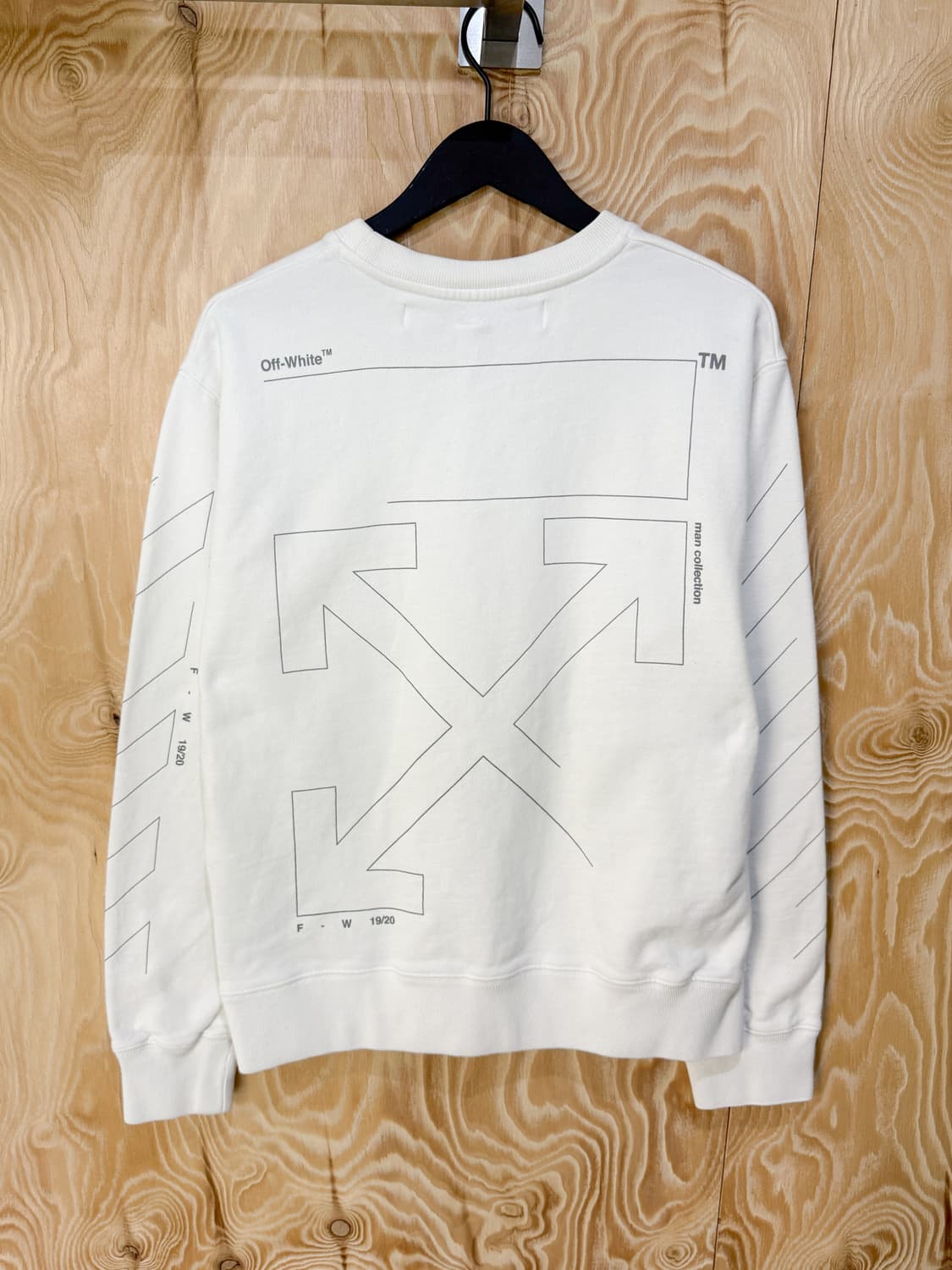 오프화이트 19FW 다이애그 언피니쉬드 크루 상품이미지5
