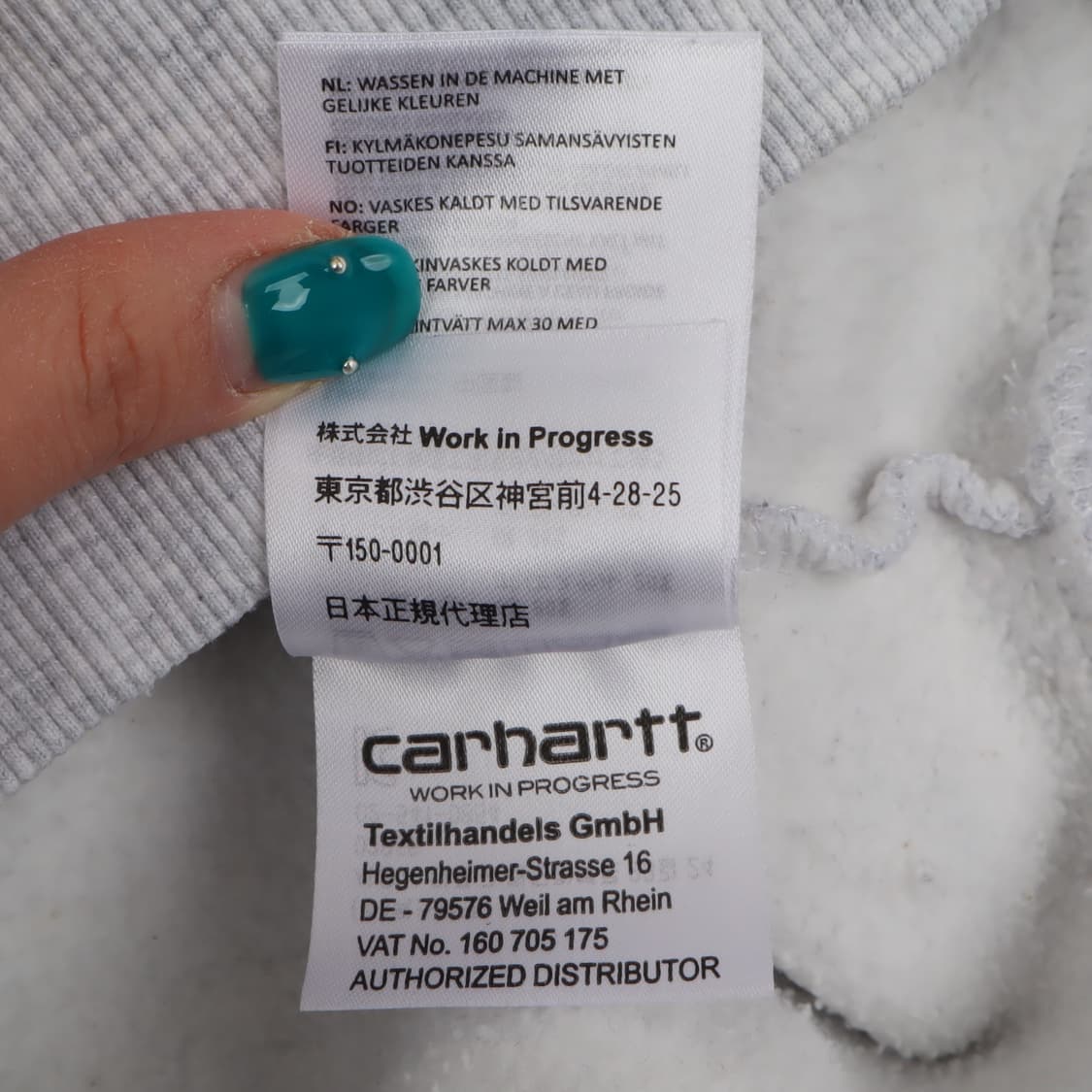 칼하트 윕 후디드 리그 스크립트 스웻 후드티 상품이미지10