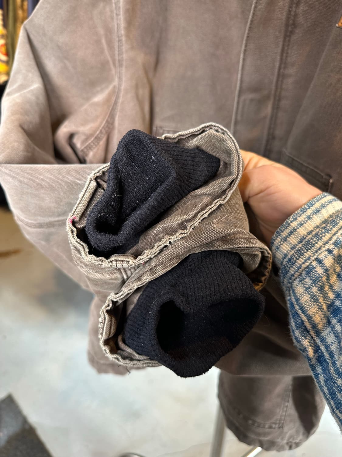 00s 칼하트 디트로이트 페이드 덕 컨버스 워크 자켓 상품이미지7