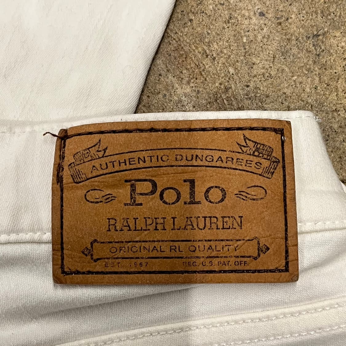 [정품] 폴로 랄프로렌 화이트 데님 바지 b18 상품이미지5