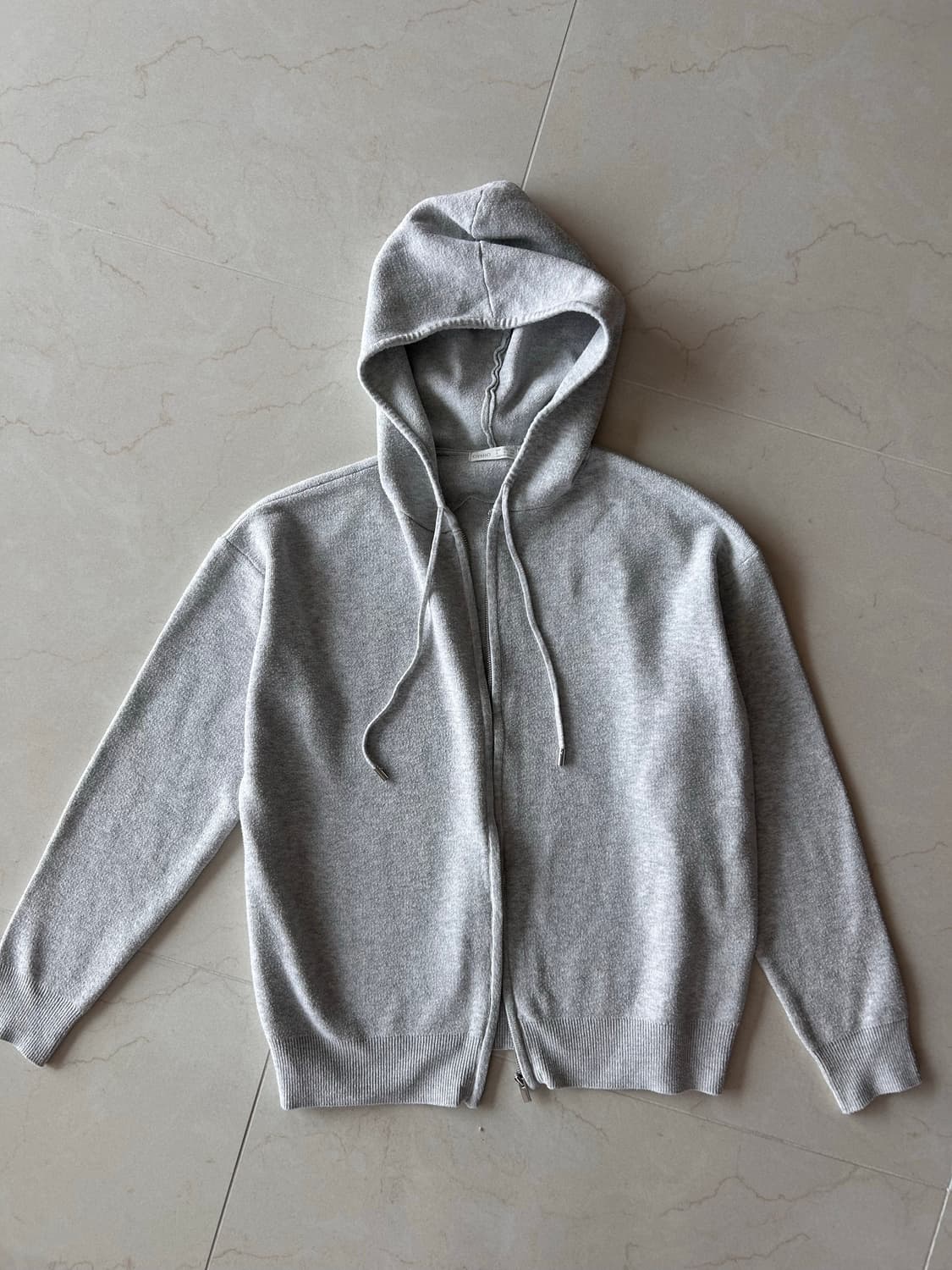 Oysho 여성 니트 후드집업 그레이 상품이미지2