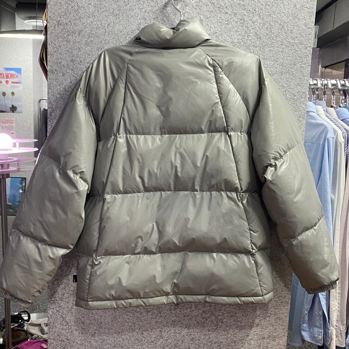 브라운브레스 나일론 그레이 투웨이 패딩 B3457 상품이미지5