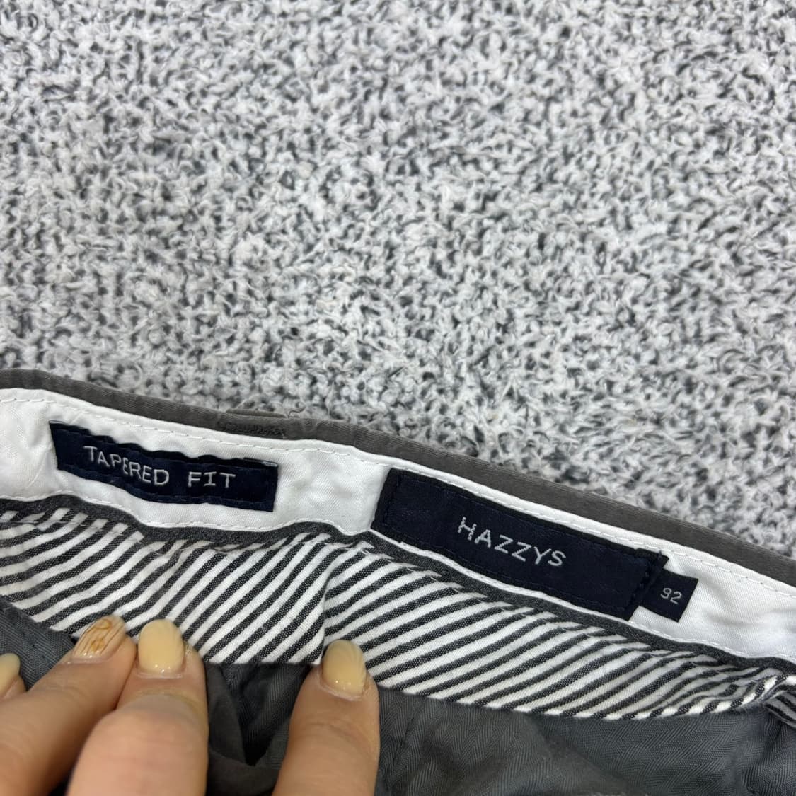 92 헤지스 남성 차콜 면바지  0421J 상품이미지4