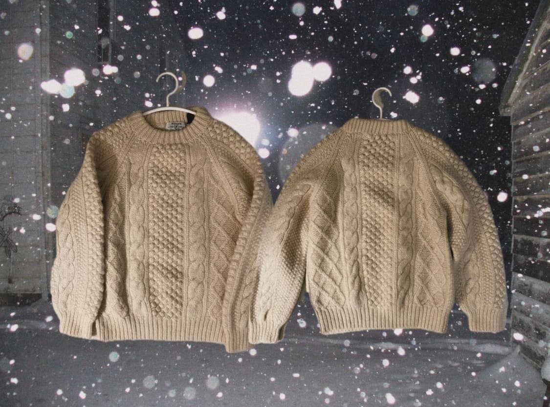 [JELVER] 아이보리 꽈배기 니트 (Ivory knit) 울 100 상품이미지1