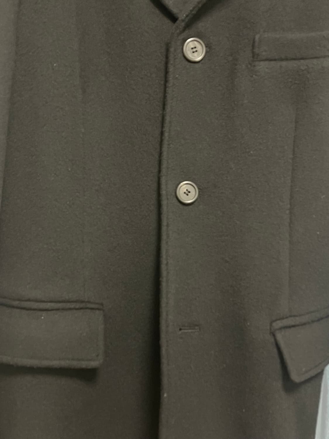 22fw mngu 체스터필드 코트 블랙 상품이미지2