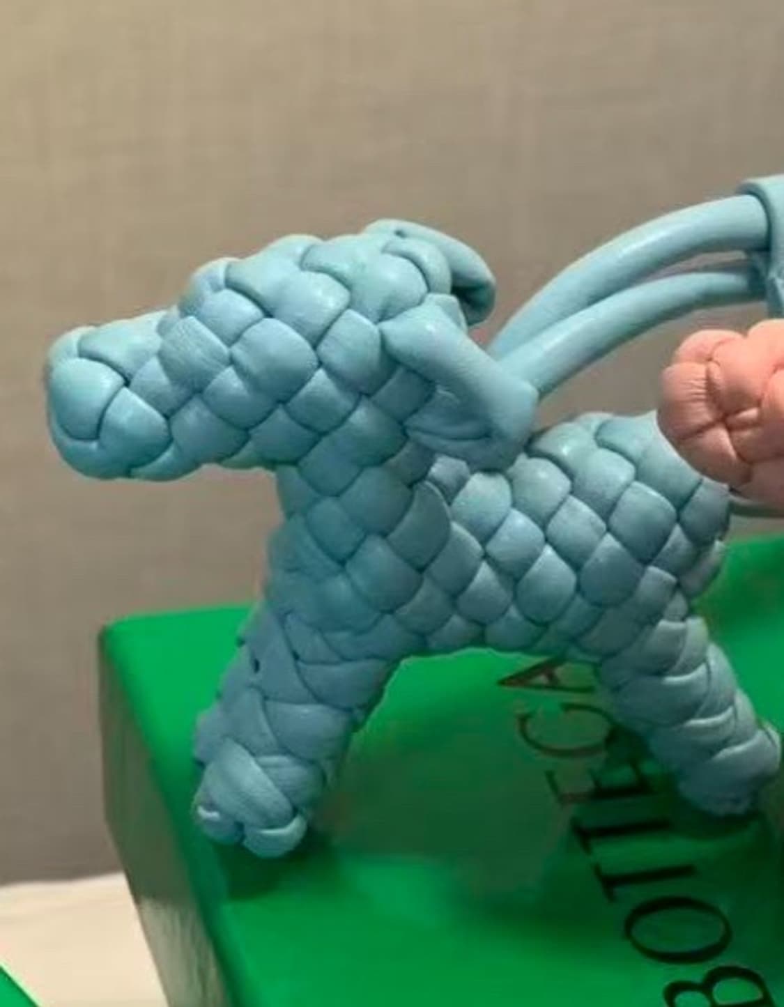 보테가 스타일 백참, 도그 백참, 강아지 백참, 새상품 상품이미지2