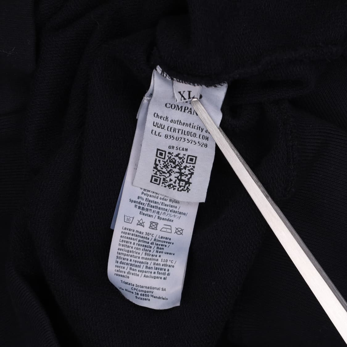 [XL] CP컴퍼니 씨피 숄더지퍼 렌즈와펜 맨투맨 블랙 3863 상품이미지7