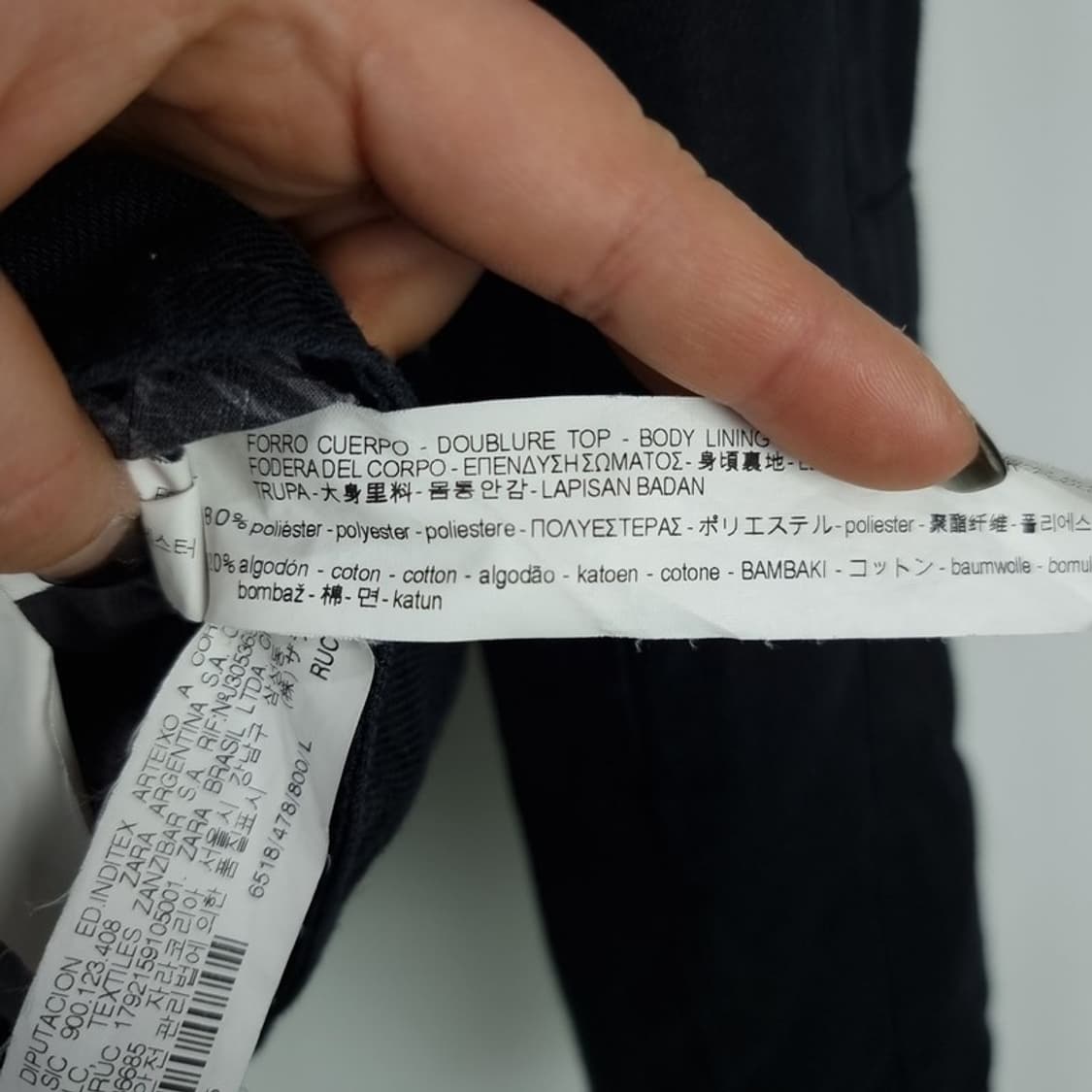 [자라] 린넨 쉘 집업 바이커 자켓 블랙 M18373 상품이미지9