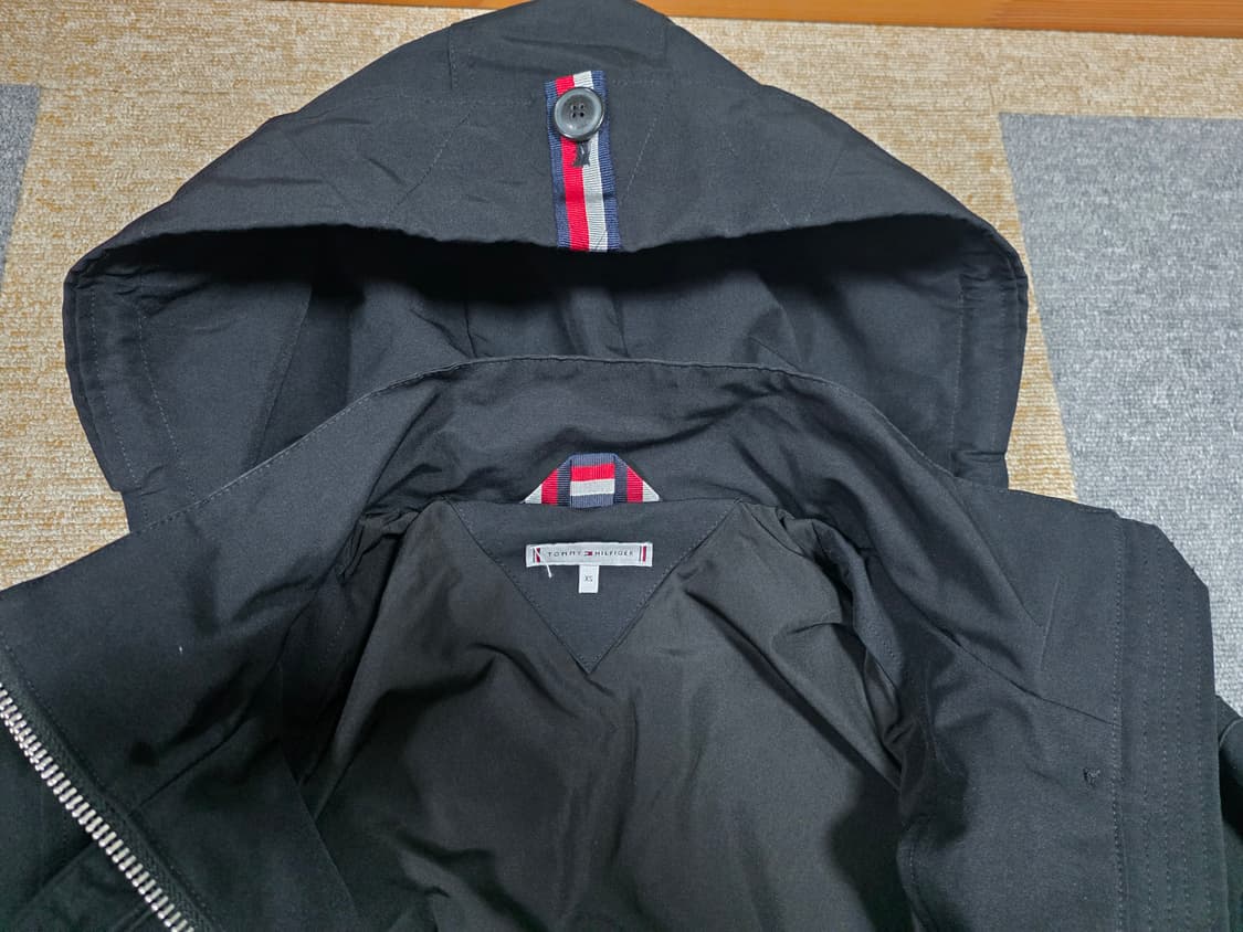 타미힐피거 블랙 후드 야상 코트 상품이미지5