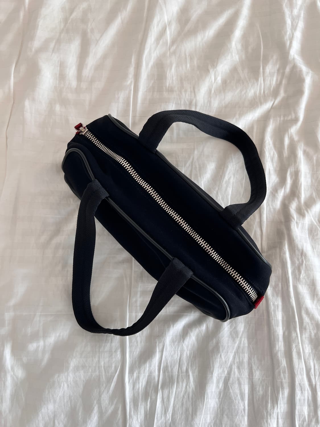 프라다 스포츠 블랙 나일론 보스톤 숄더백 상품이미지6