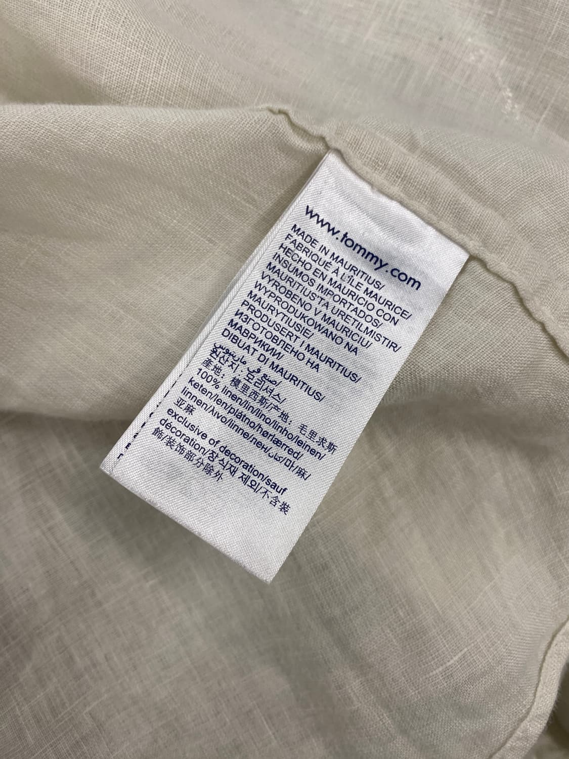 Tommy Hifiger Linen-100% Shirts 상품이미지6