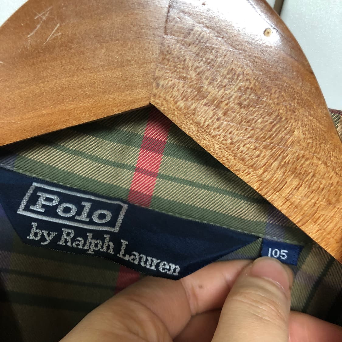 폴로 랄프로렌 체크 블루종 자켓 남성용 디트로이트 상품이미지5