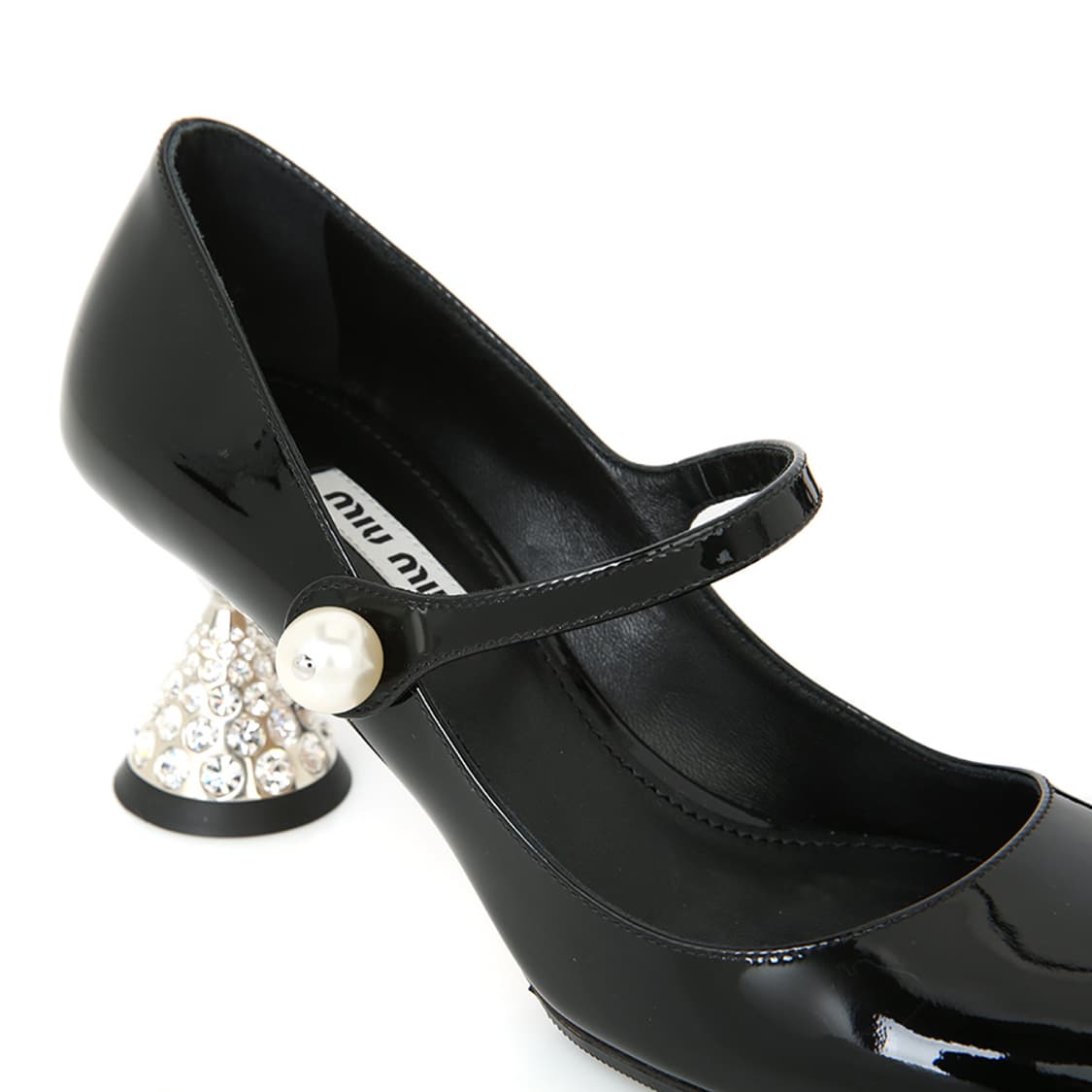 미우미우 구두 블랙 페이던트 펌프스 메리제인 슬링백 5I667D 상품이미지10