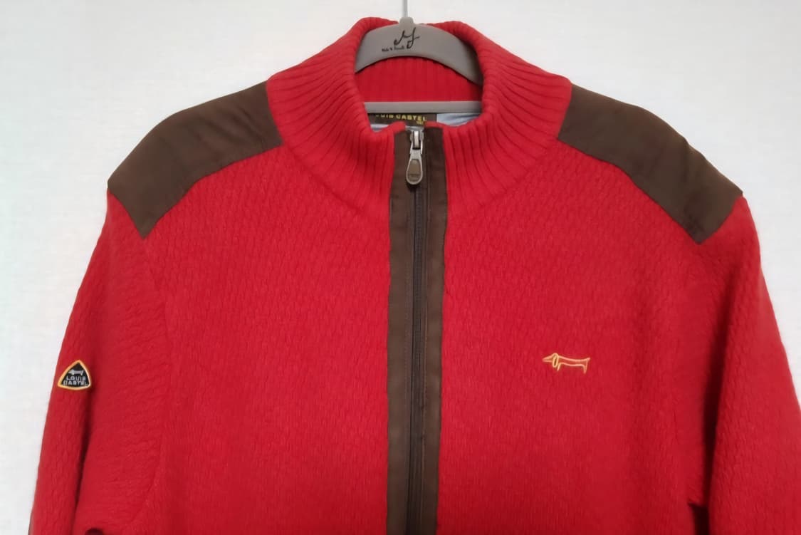 루이까스텔 스웨터 울 니트 집업 쟈켓 100 상품이미지4