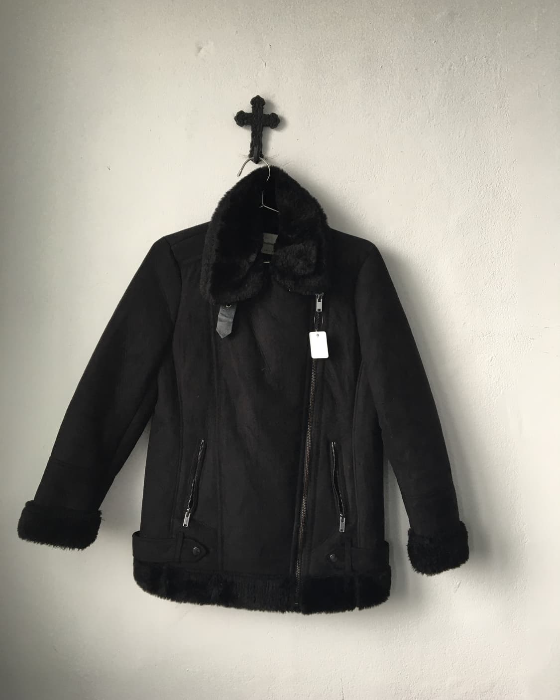 Fake fur layered belted mustang 상품이미지2