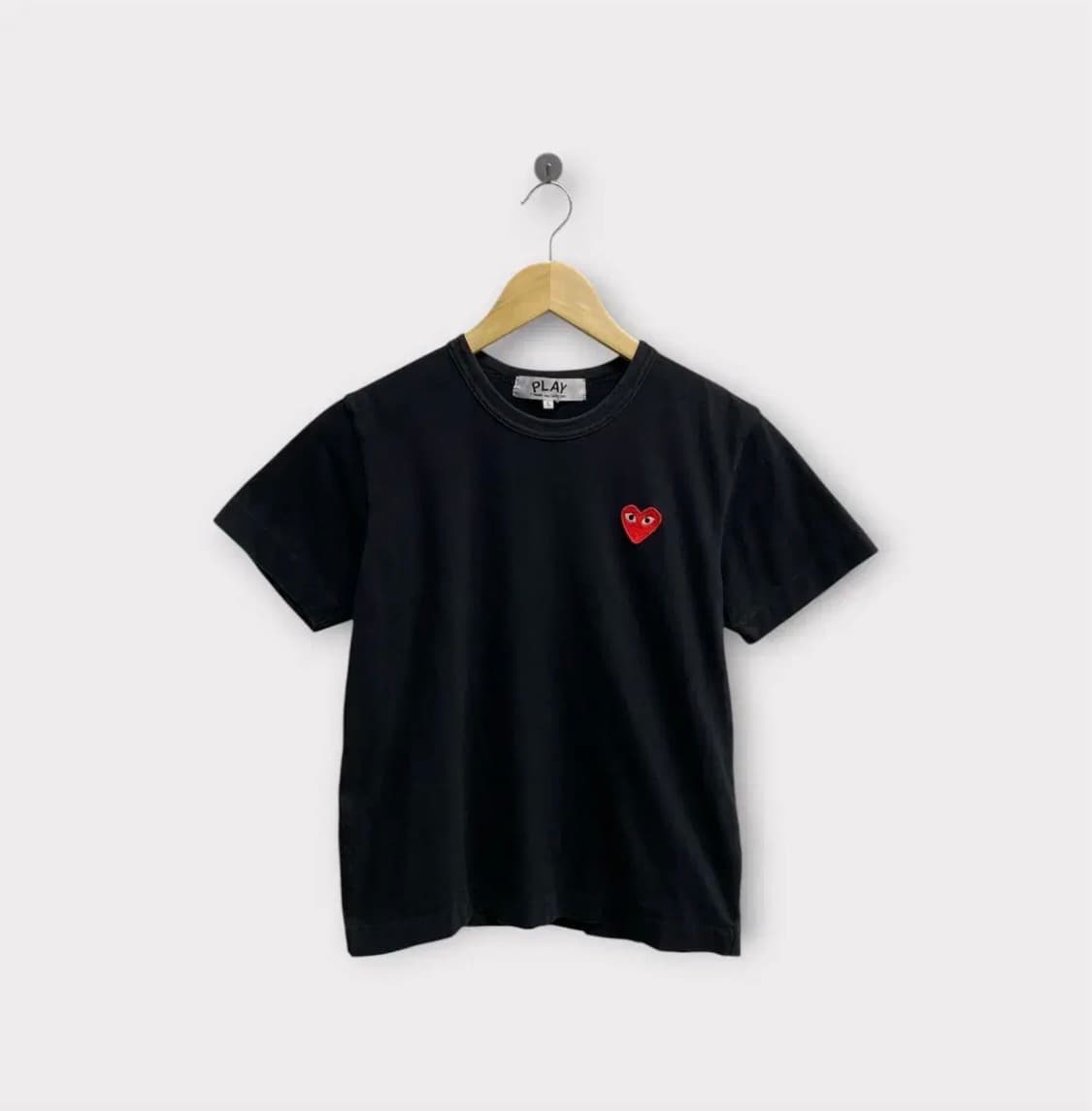 꼼데가르송 플레이 블랙 티셔츠 S 상품이미지1