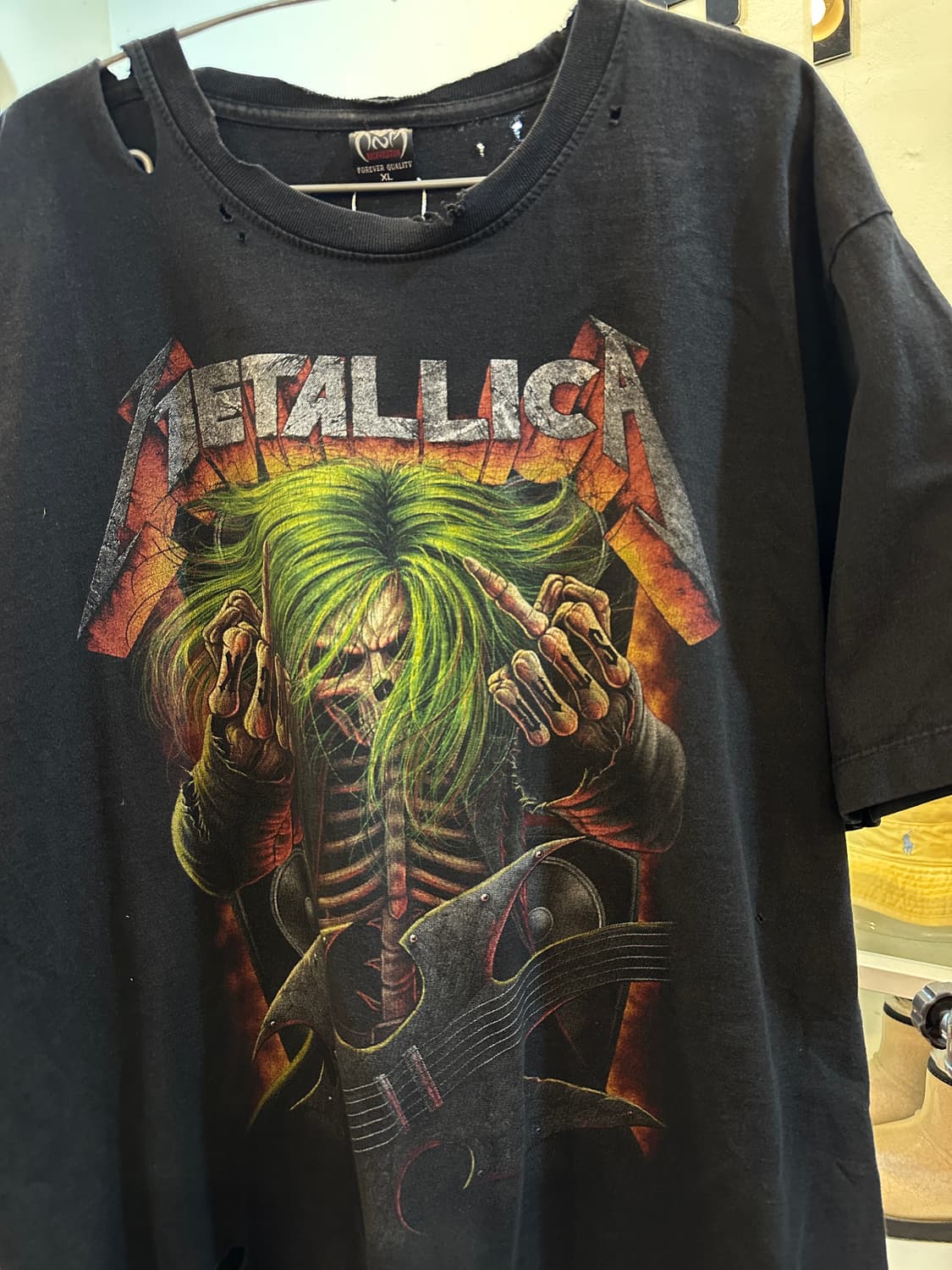 메탈리카 밴드 그래픽 데미지 반팔 XL 상품이미지3