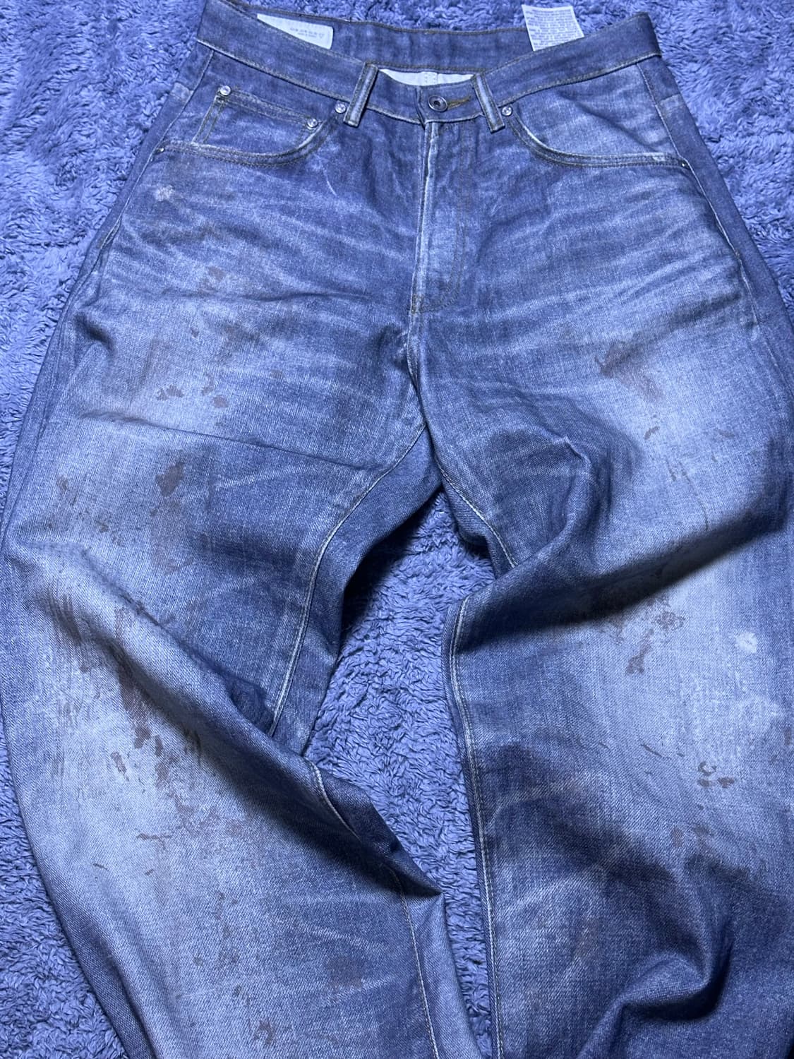 (30) 자라 배기핏 프린팅 데님팬츠 상품이미지1