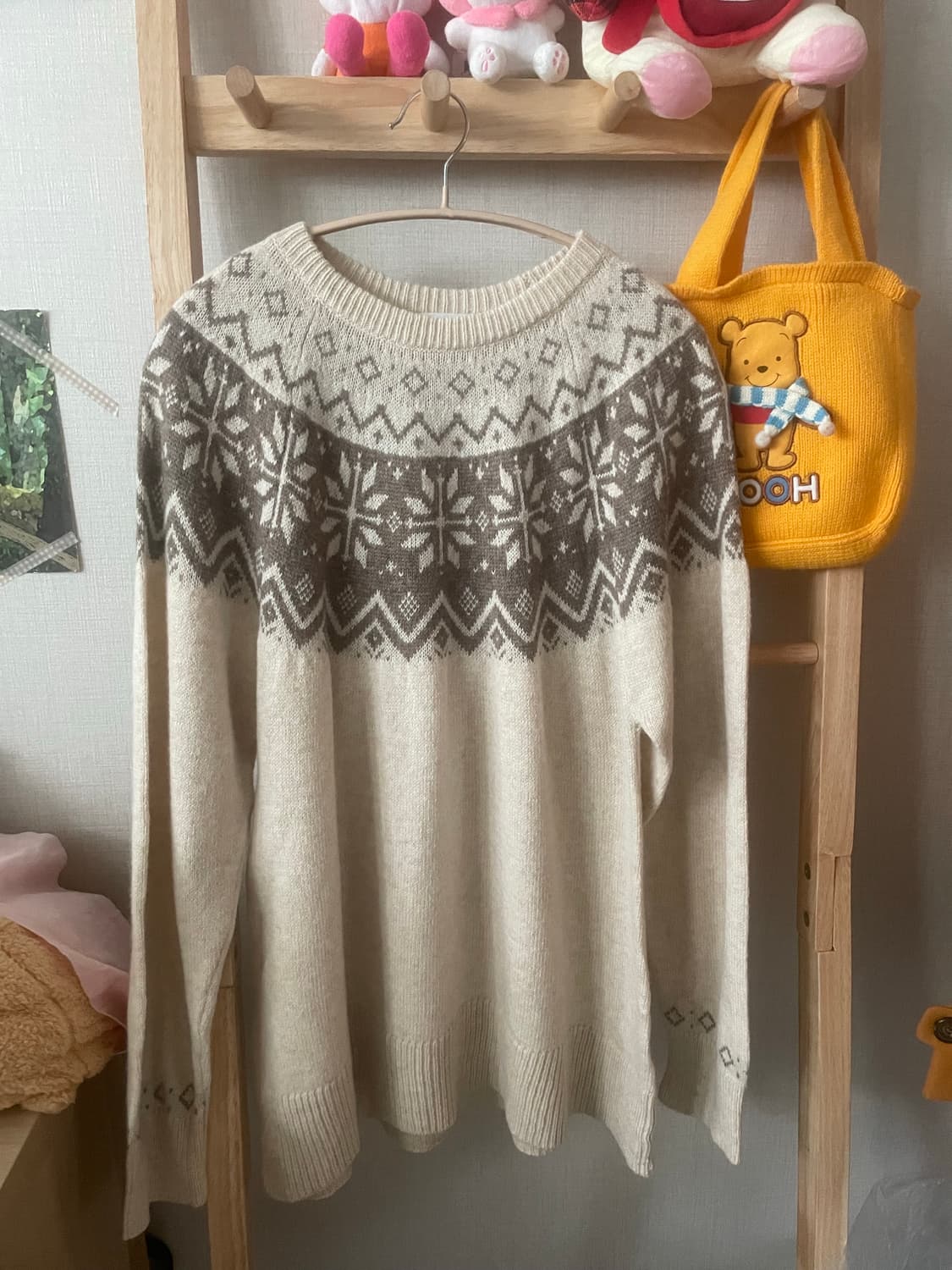 모리걸 빈티지 노르딕 니트🤎❄️ 상품이미지2