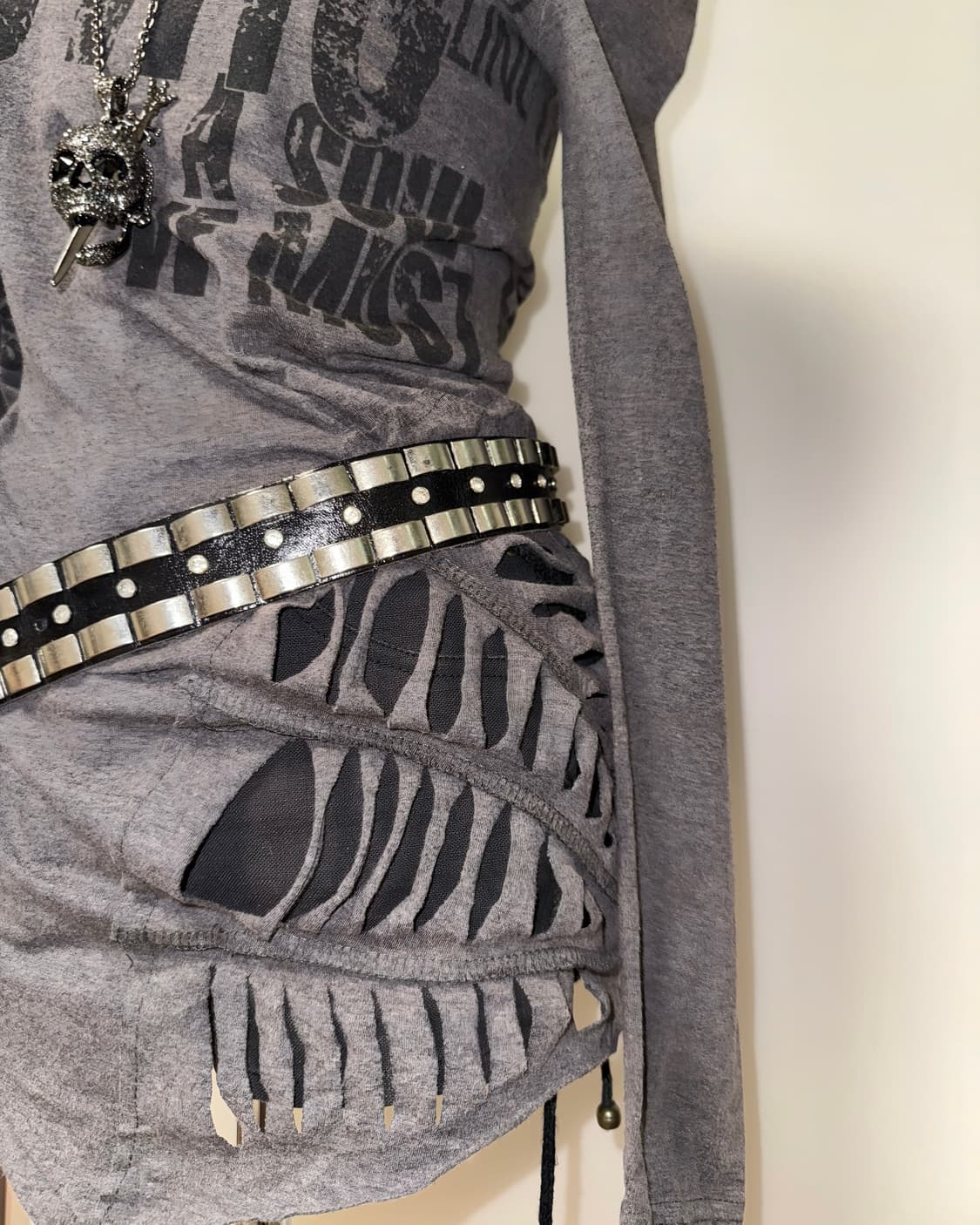 거미줄 와투케 브라운 롱슬리브 상품이미지5