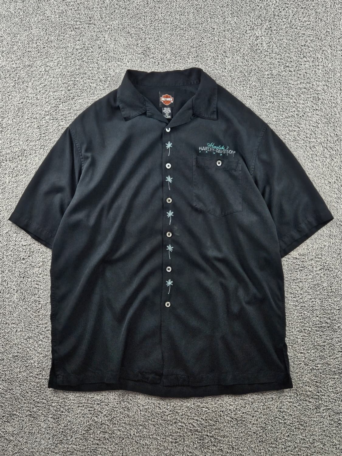 할리데이비슨 하와이 호놀룰루 실크 반팔 셔츠 ( XL ) / 11420 상품이미지2
