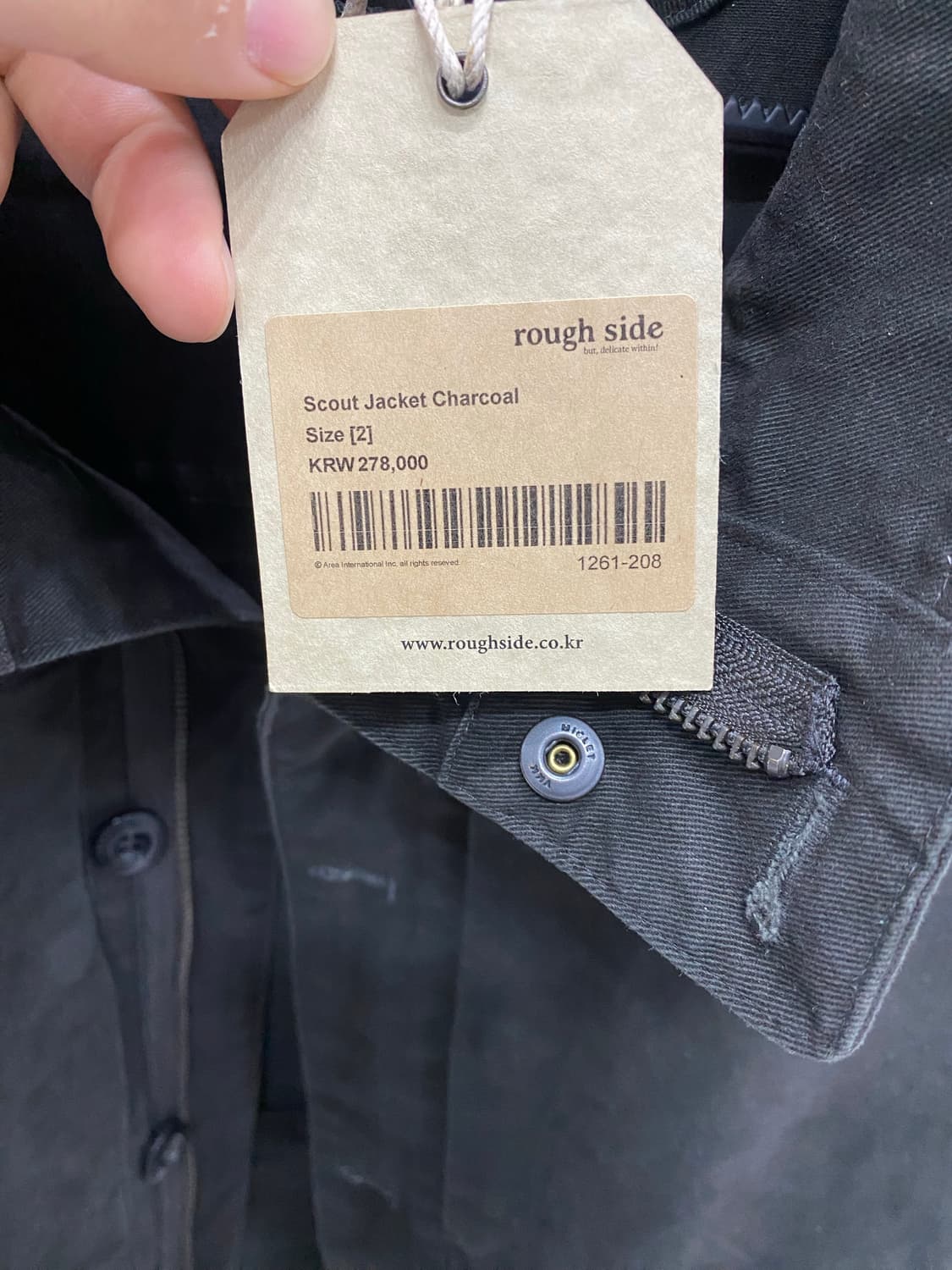 러프사이드 스카우트 재킷 차콜 2사이즈 상품이미지3