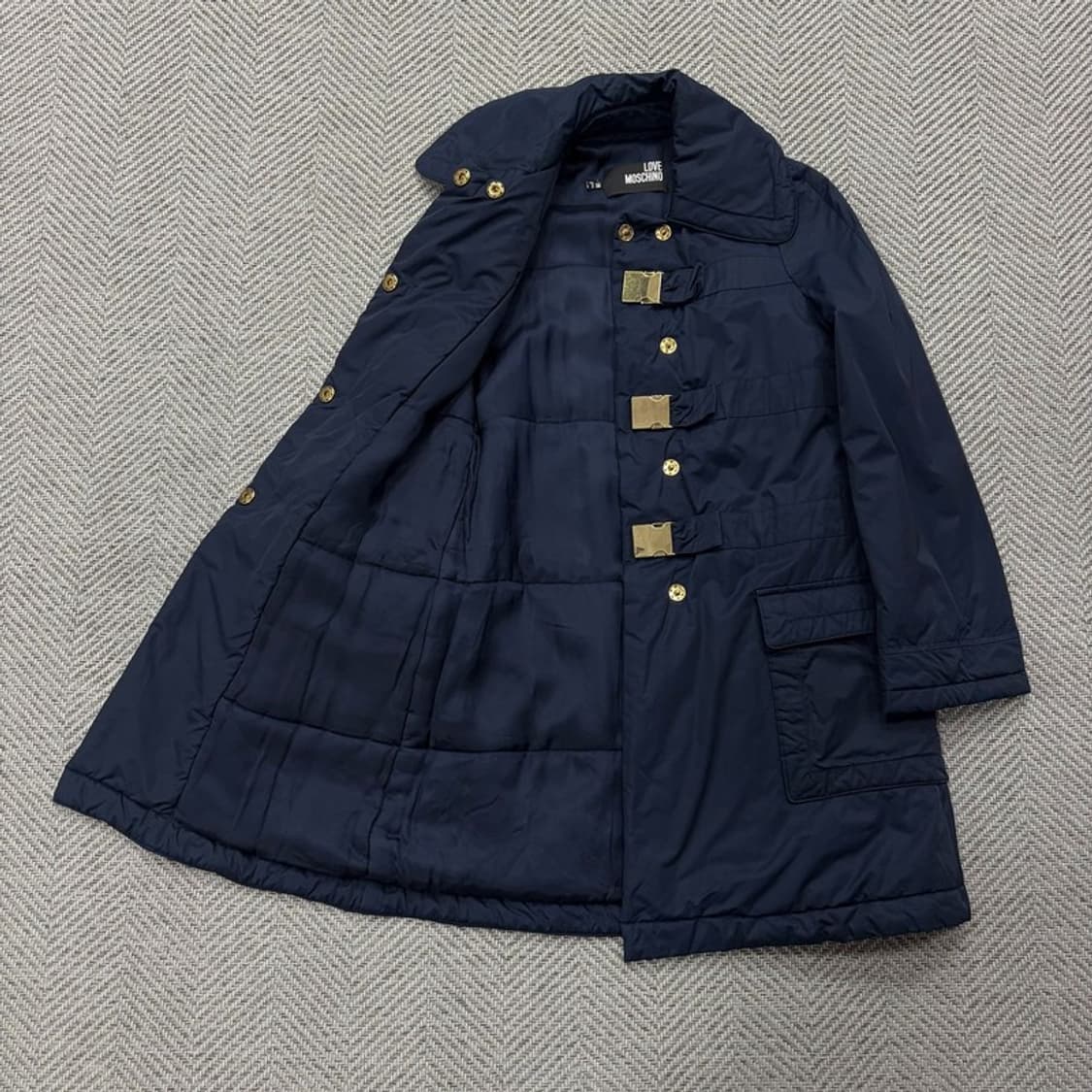 러브 모스키노 패디드 버클 코트 v2764 상품이미지5