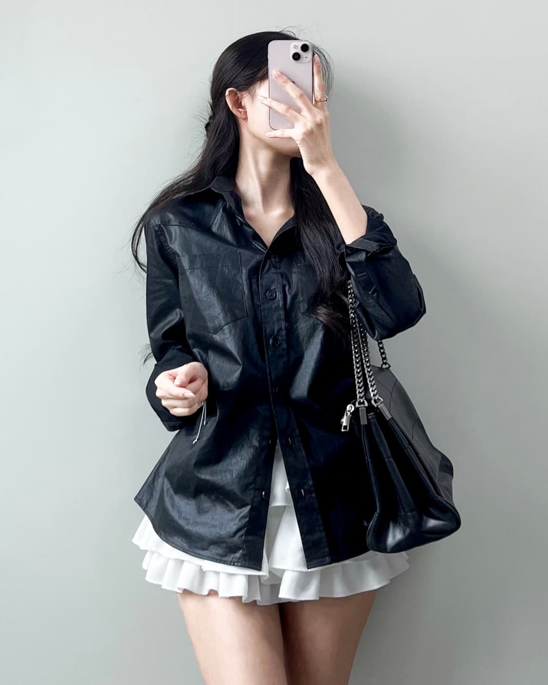 마뗑킴 왁싱 드레스업 셔츠 상품이미지2