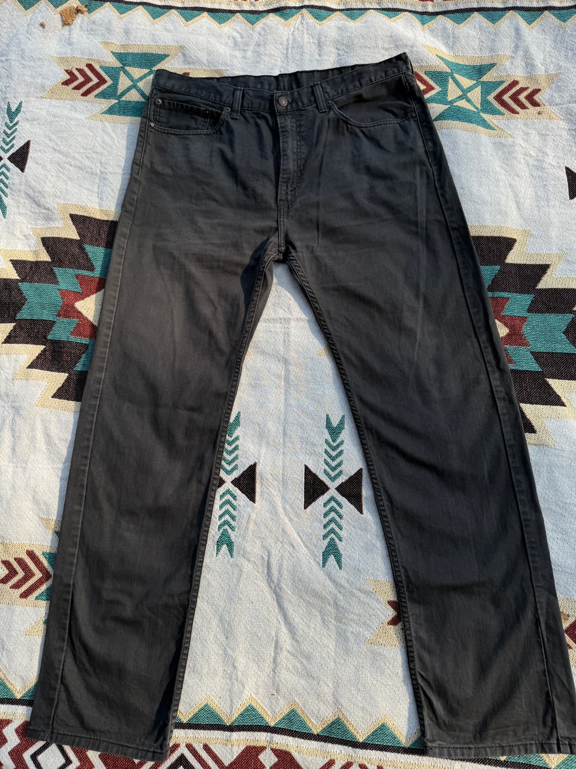 리바이스 505 흑청 38/34 화이트탭 상품이미지2