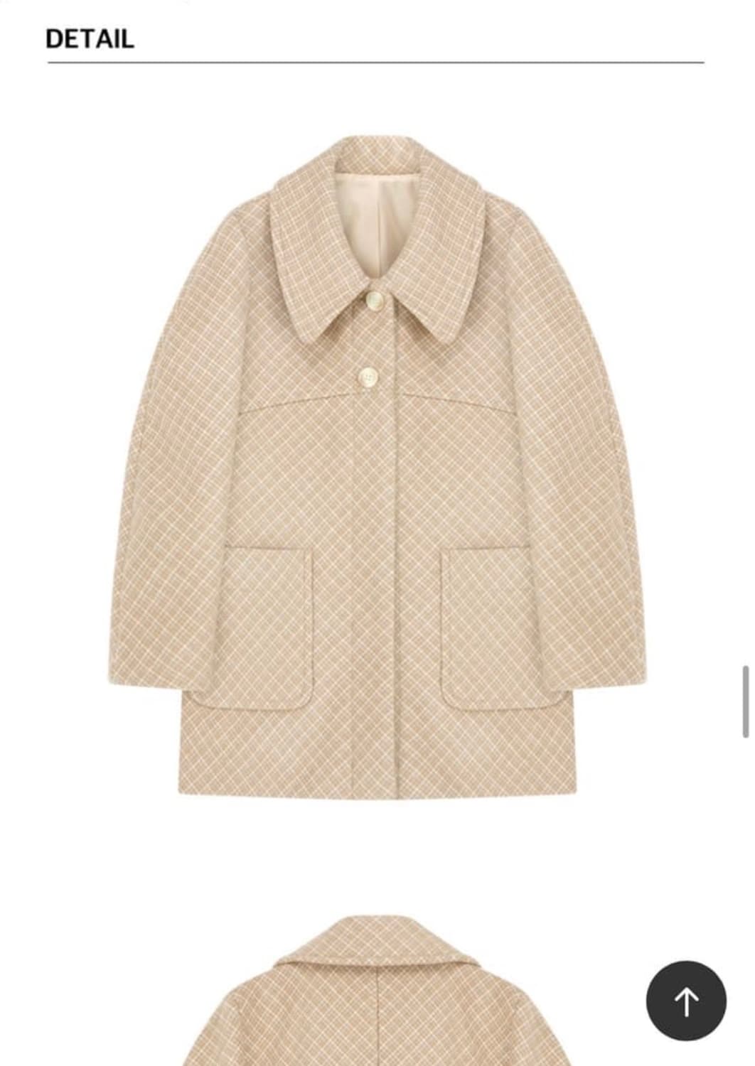 마가린핑거스 체크 코트 상품이미지1