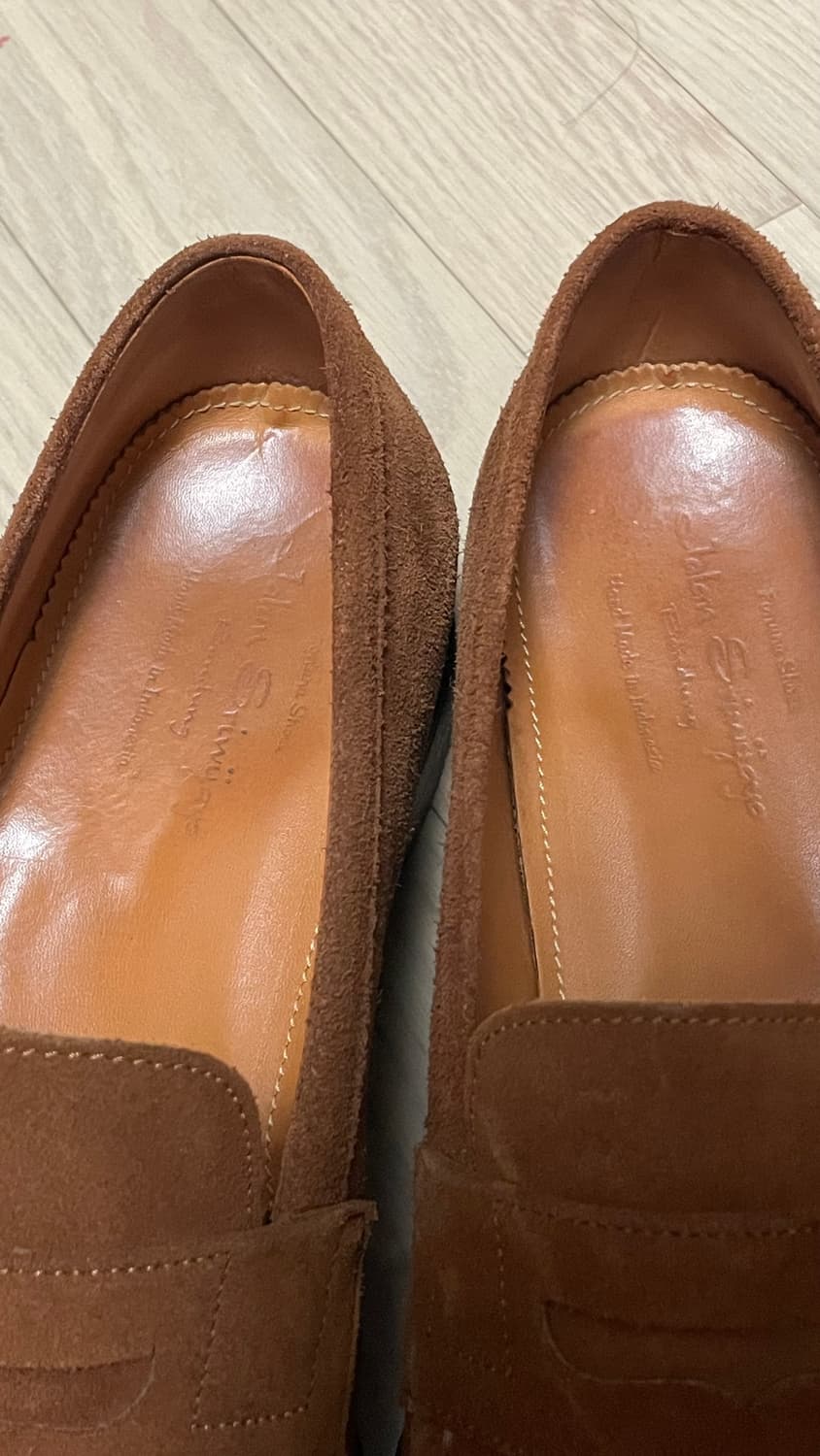 잘란스리와야 브라운 스웨이드 페니로퍼 7.5 265 상품이미지2