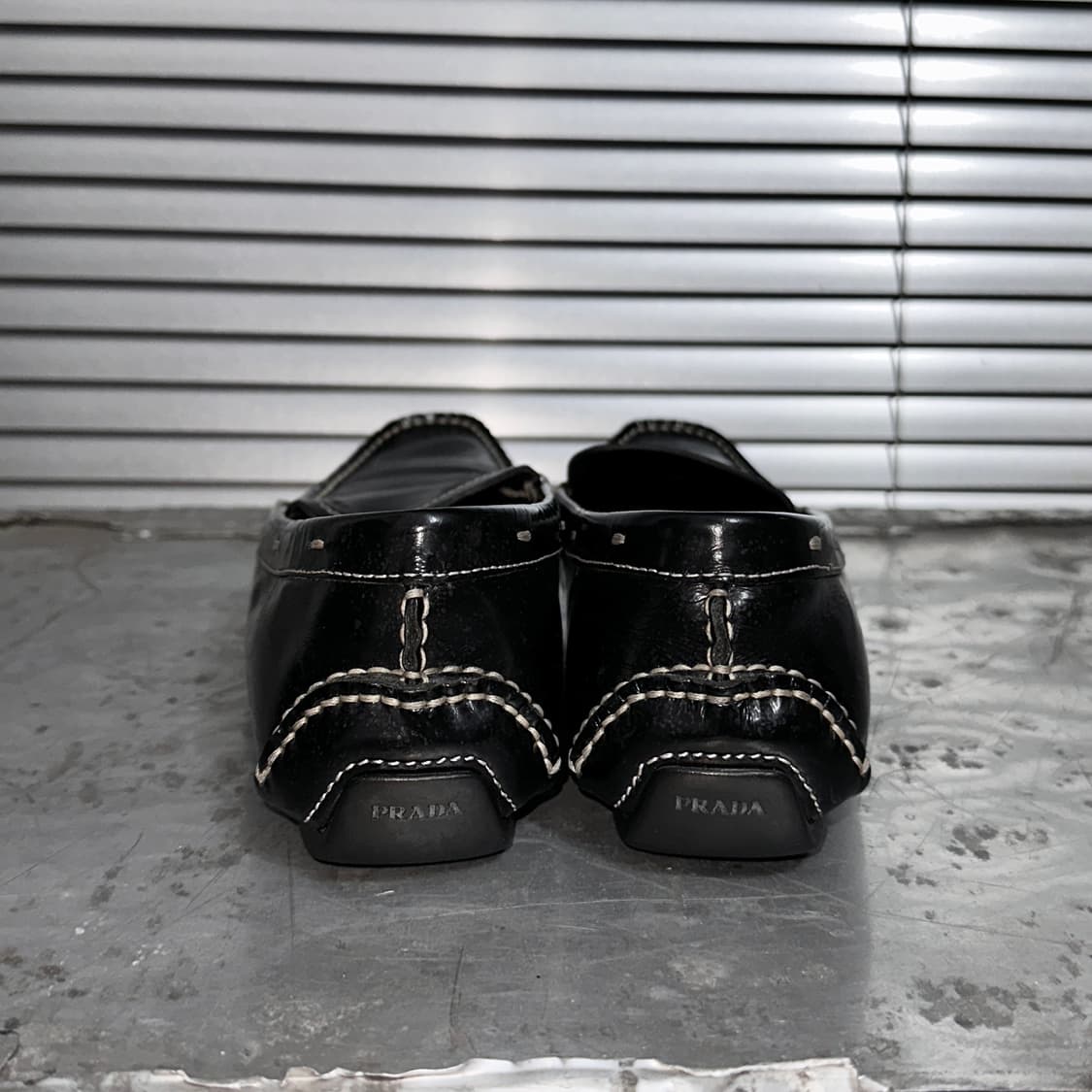 00s 빈티지 프라다 스포츠 스티치 로퍼 상품이미지4