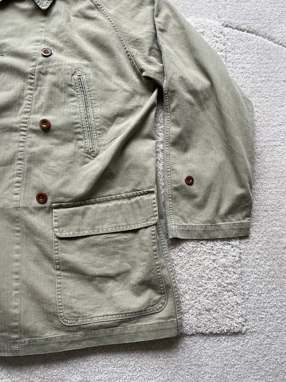 카키스 헤링본 더블 블레스티드 자켓 (105) 상품이미지3